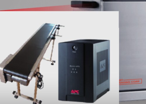 Sensor, UPS y faja transportadora